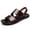 Dark Brown, variant on 2026 Men'S Wide Comfort Slides - Ultra-Soft PU Non-Slip Bath Slippers, Quick-Dry Indoor/Outdoor Sandals for Beach, Gym, Home Use (Summer Essential)
