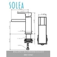 thumbnail image 5 of Safavieh Solea Balance Bathroom Faucet in Chrome, 5 of 5