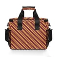 thumbnail image 7 of FORMRS Insulated Cooler Bag 24 Cans Capacity Soft Leakproof Lunch Box with Side Pockets, Red Stripes Pattern, 7 of 7