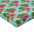 thumbnail image 2 of Ambesonne Hawaii Fitted Sheet 2 Pcs Set, Blooming Hibiscuses, Twin, Multicolor, 2 of 3