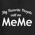 thumbnail image 5 of Wild Bobby My Favorite People Call Me MeMe Mother's Day Women Standard V-Neck Tee, Black, Small, 5 of 5