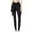 Black, variant on Augper Women's Large Size Sports Pants Fake Two-piece High Waist Skirt Yoga Pants Pocket Quick Dry Tight Buttock Lifting Running Pants