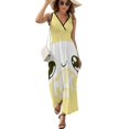 thumbnail image 1 of Robe Sans Manches en Forme de Carton de Lait Banane Robe de Soirée Femme Élégante Luxe, 1 of 5