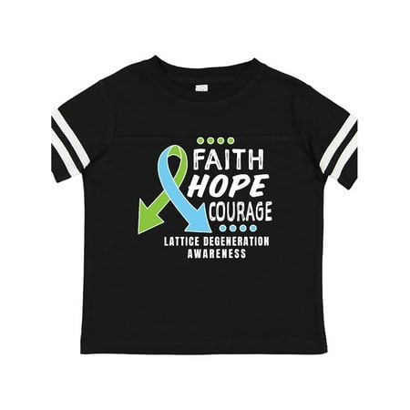 

Inktastic Eye Disease Awareness Faith Hope and Courage Gift Toddler Boy or Toddler Girl T-Shirt