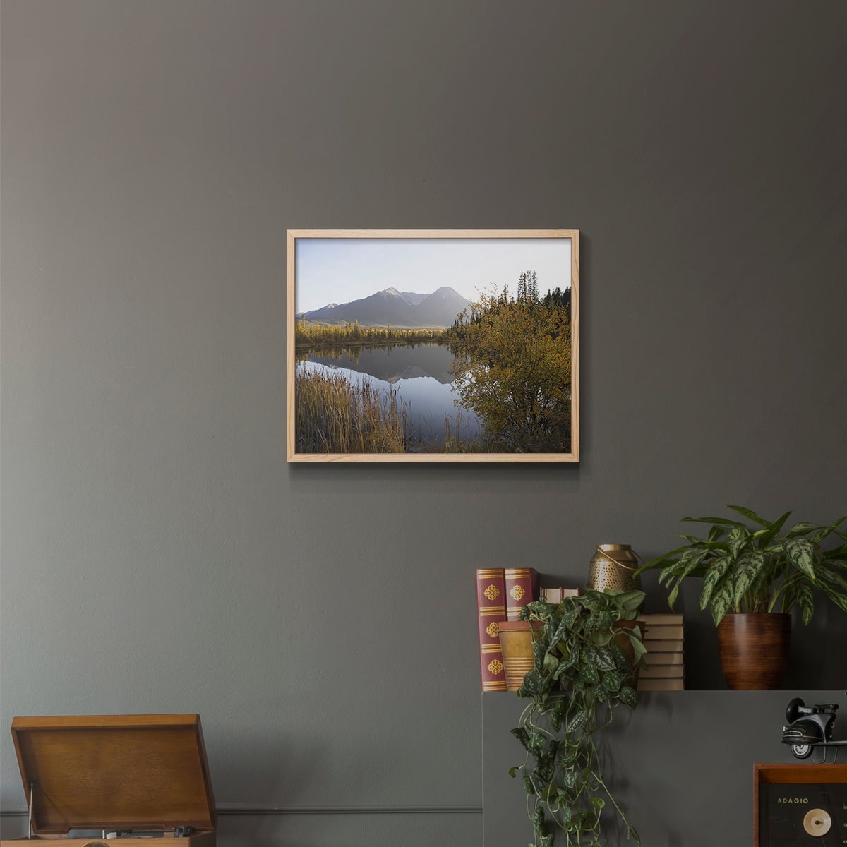 Low Light on Vermillion by Carol Robinson - Restickable Framed Giclée Print
