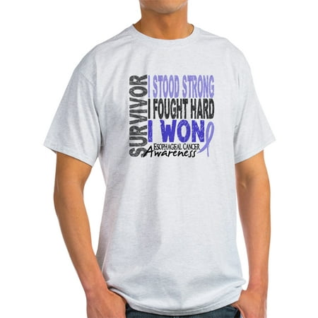 CafePress - Survivor 4 Esophageal Cancer Shirts And Gifts Ligh - Light T-Shirt -