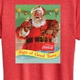 thumbnail image 3 of Coca-Cola - Sip Of Good Taste Vintage Coca Cola Santa - Women's Short Sleeve Graphic T-Shirt, 3 of 5