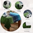 thumbnail image 5 of Football Games Table Cloth Waterproof Tablecloths, Modern Stadium Ball Sports Goal Tablecloth Dining Table Cover for Kitchen Party Tabletop Outdoor, Square Tablecloth 60x60 Inch, 5 of 9