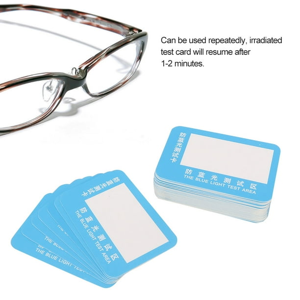 50Pcs Set Polarized Sunglasses Test Card Check Glasses Blue Light Test Paper Accessory Walmart