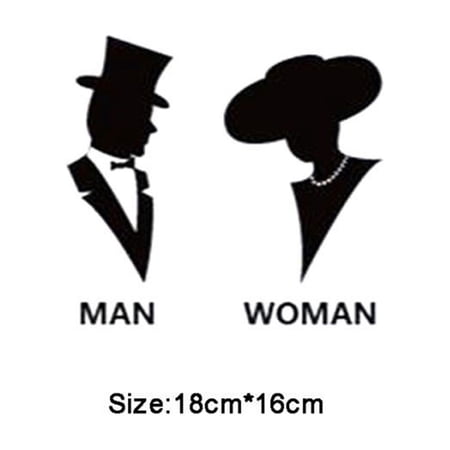 Sticker Wall Man Man Woman Wall Stickers Poster Paster Decals Wallpaper glass sticky ...