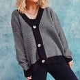 thumbnail image 2 of Aoochasliy Womens Sweaters Clothes Pullover Cardigan V-Neck Long Sleeve Autumn Cardigan Blouse Button Pullver Tops, 2 of 6
