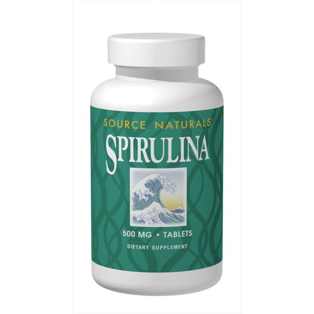 Source Naturals Spirulina 500 mg. 100 Tablets