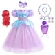 thumbnail image 1 of Disfraz de sirena para niñas, regalo de cumpleaños para niños, vestido de princesa, Purim, vacaciones, Ariel, ropa de fiesta para carnaval, 3-10T Fivean unisex, 1 of 2