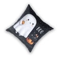 thumbnail image 2 of Black Cat on Pumpkin with Specter Halloween Throw Pillow Covers Pillowcases 18 x 18 Inch Home Decor 2 Packs for Bedroom Sofa, 2 of 6