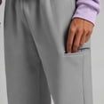 thumbnail image 7 of Women's Solid Color Jogger Pants, Elastic Drawstring Waist Casual Long Trousers with Dual Side Pockets, Comfort Loose Fit Bottoms for Sports and Daily Wear Gray M(M), 7 of 7