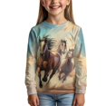 thumbnail image 3 of DISNIMO Running Horse Shirts for Boys Long Sleeve T Shirts for Kids Crew Neck Shirt Kids Tops Boys Long Sleeve Clothes for Boys Soft Tshirts Kids Sportswear Boys Casual Shirts Size 3-4 Tshirs, 3 of 7