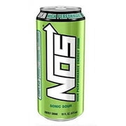 NOS High Performance Energy Drink - Sonic Sour - 16fl.oz. (Pack of 16)