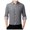 Black, variant on XDZJLR Mens Shirts Fashion Casual Simplicity Korean Slim Striped Lapel Long Sleeve Tops