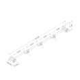 thumbnail image 6 of Furniture of America Meritor Metal 5-Hook Coat Rack in Sand Black (Set of 2), 6 of 6