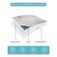 thumbnail image 4 of Full Size Quilt Bedding Set, Navy Blue Coastal Reversible Summer Quilt 3 Pieces, Shell Starfish Coral Vintage Summer Beach Lightweight Bedspreads Coverlets with 2 Pillow Shams for All Seasons, 4 of 5