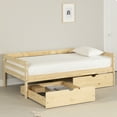 thumbnail image 1 of South Shore Sweedi Twin Solid Wood Daybed with Storage Drawers, in Natural Wood, 1 of 18
