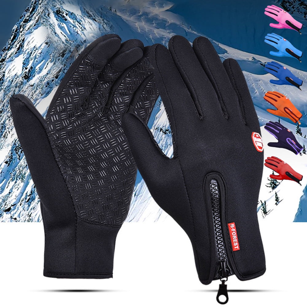 Winter Warm Cycling Bicycle Touch screen Full Finger Waterproof Outdoor Gloves 