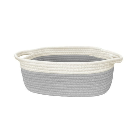 OAVQHLG3B Small Woven Baskets with Handles Gift Bags and Ribbons Durable Cotton Rope Storage Organizer for Basket Dog Toy Basket Box Gift Baskets Empty Mother’s Day-11.8×7.8×5 Inch OAVQHLG3B Small Woven Baskets with Handles Gift Bags and Ribbons Durable Cotton Rope Storage Organizer for Basket Dog Toy Basket Box Gift Baskets Empty Mother’s Day-11.8×7.8×5 Inch
