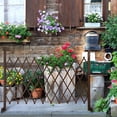 thumbnail image 3 of MyGift Wood Expandable Freestanding Garden Trellis Fence, 51 inch Plant Screen, 3 of 7