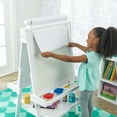 thumbnail image 4 of KidKraft Deluxe Wooden Easel with Chalkboard and Dry Erase Surfaces, Paper Roll and Paint Cups - White, 4 of 10