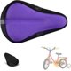 thumbnail image 1 of Kids Gel Bike Seat Cushion Cover, 9'x6' Breathable & Extra Soft Memory Foam Bicycle Saddle PadPurple, 1 of 4