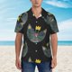thumbnail image 2 of Fotbe Faces Of The Cat Camisa Hawaiana para Hombre Unisex – Camisa Casual de Verano con Botones de Manga Corta de Algodón y Lino,Large, 2 of 7