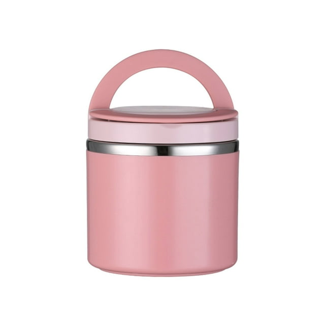 Gkeoshab Boîte à Lunch Isolée pour Rangement des Aliments, Contenant Alimentaire, Boîte à Lunch en Acier Inoxydable, Contenant Isolé pour Aliments, Contenants à Grand Ouverture, Contenant Isotherme à Lunch, Pot Alimentaire Isolé sous Vide, Contenant Isotherme à Soupe pour Enfant