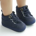 thumbnail image 5 of JDEFEG Toddler Size 13 Girls Shoes -Tied Shoes Solid Toddler Walkers Shoes Baby Kid Fashion First Girl Boys Baby Shoes Toddler Dress Boots Boy Dark Blue 11, 5 of 5