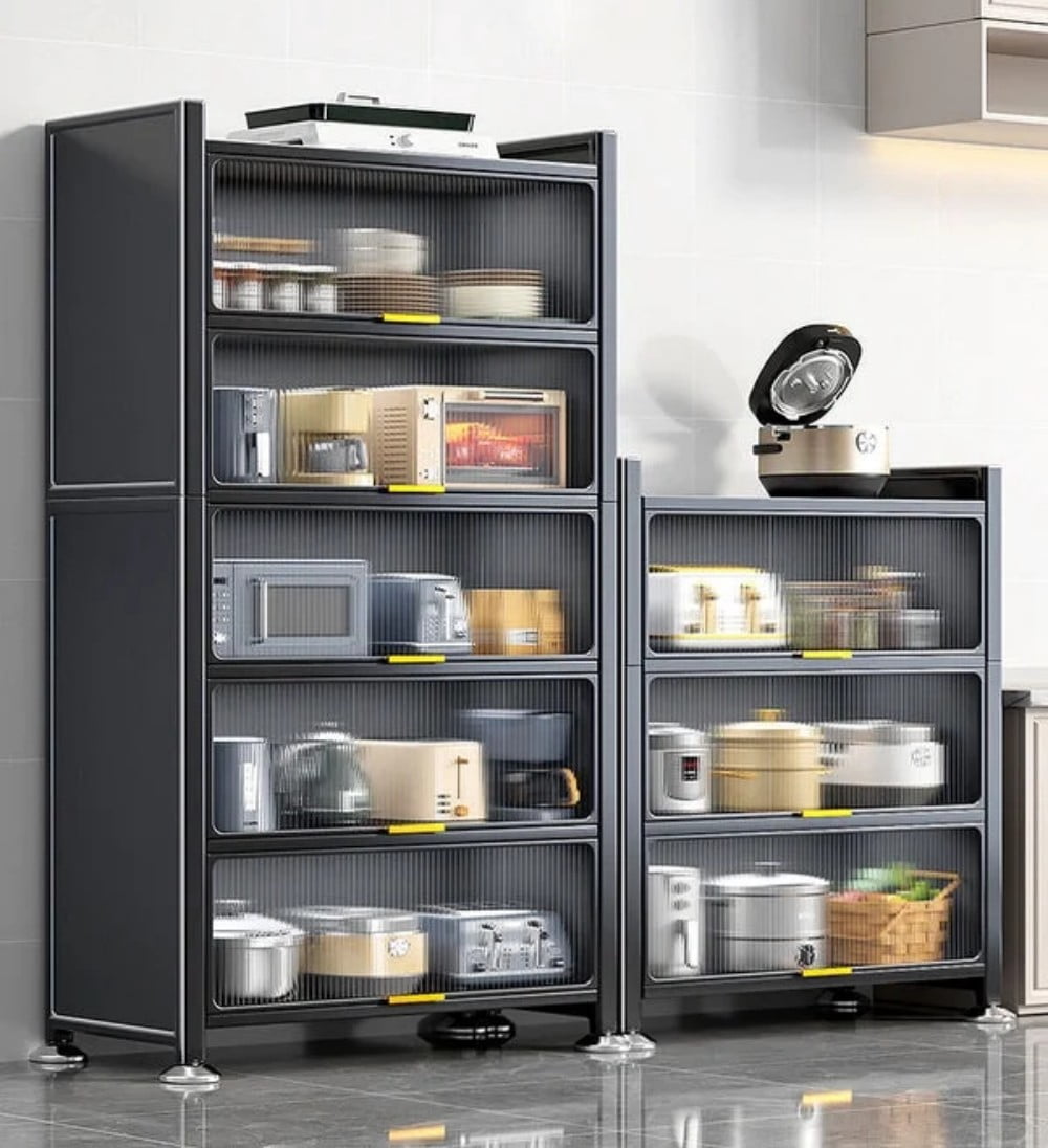 Joybos 6 Tier Large Metal Pantry Storage Cabinet Organizer