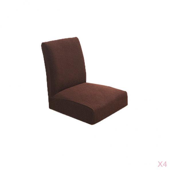 Funda para Silla Bar Taburete Macarena 4 Piezas Spandex Estiramiento Bajo Corto Respaldo Profunda