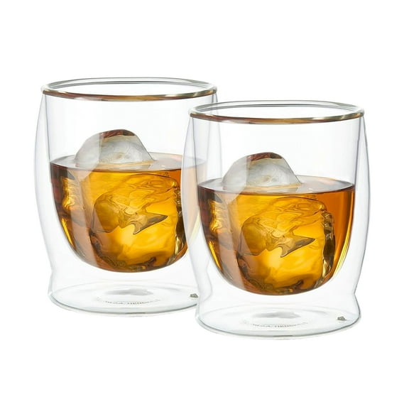 Double Wall Whiskey Sipping Glass 10oz / 300ml, Set of 2