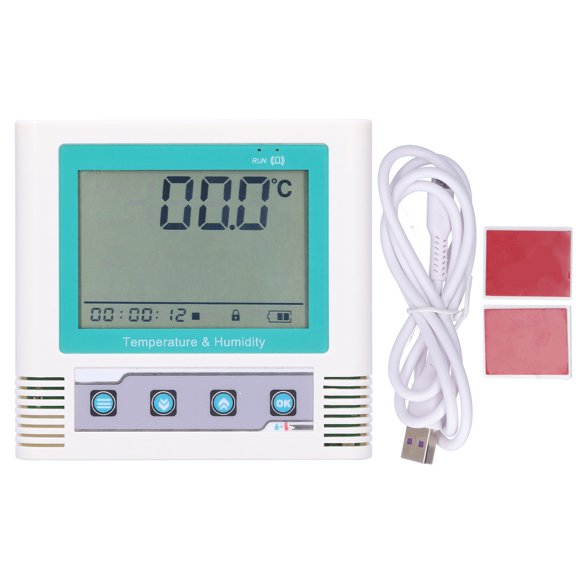 USB Temperature Recorder, Buzzer Temperature Data Logger High Accuracy For Computer Room For Laboratory