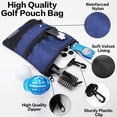 thumbnail image 2 of FINGER TEN Golf Pouch Bag for Valuables Tee Color with 4 Golf Pencil Pack, Zippered Pocket Gear Clip Hook to Bag, 2 of 7