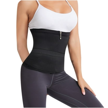 

Women Waist Trainer Cincher Belt Tummy Control Sweat Girdle Workout Slim Belly Band for Women for Weight Loss