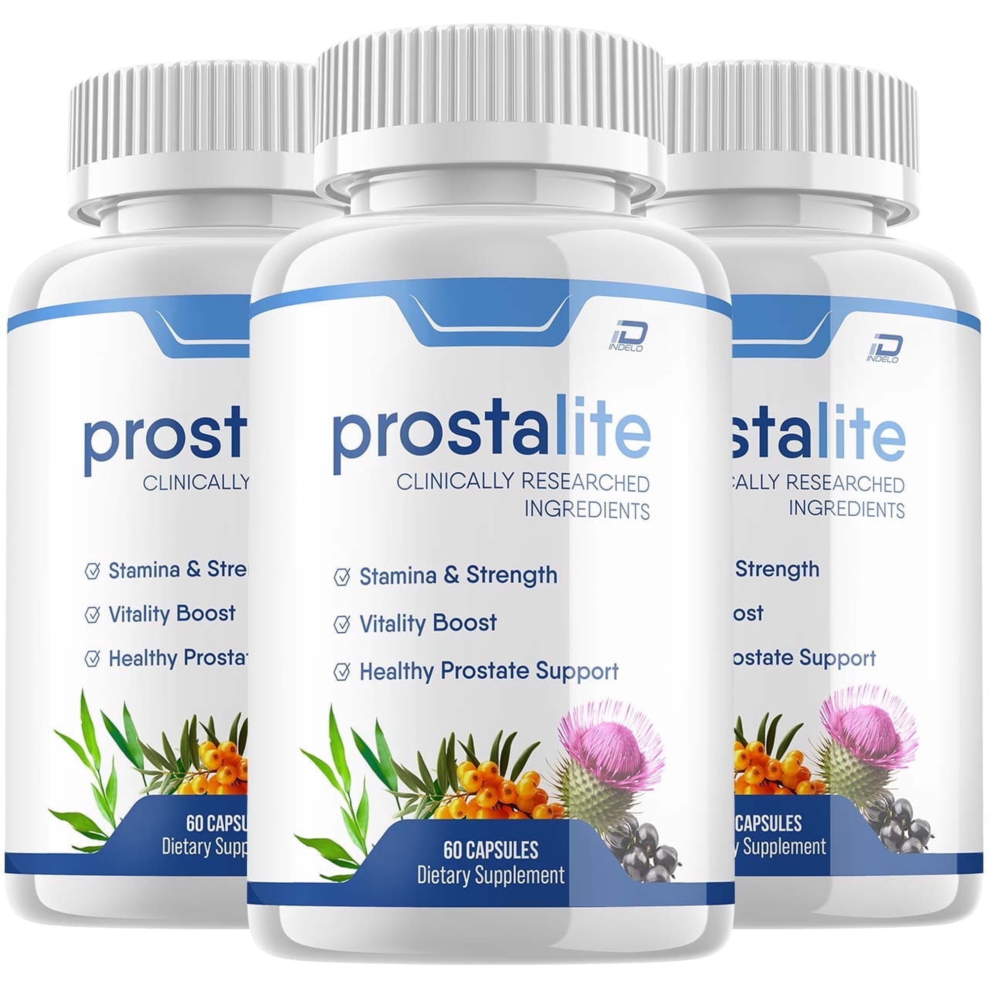 Prostalite Prostate Supplement for Men - Prostalight Advanced Energy Pills, Bladder Control, 3 Pack, 180 Capsules