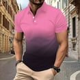 thumbnail image 2 of Nisorays Mens Polo Shirts Quick Dry Short Sleeve Golf T Shirt Tie Dye Performance Moisture Wicking Casual Workout Pink 2XL, 2 of 9