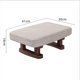 thumbnail image 4 of Pequeño banco decorativo minimalista otomano moderno rectangular taburete escalón para Color llano, 4 of 9