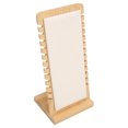 thumbnail image 2 of Necklace Display Stand, Stable Base Beige Color Detachable Freestanding Necklace Display Stand Well Organization  For 12 Chains For Home Use, 2 of 8