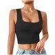thumbnail image 2 of mfyjkho Camisetas Sin Mangas Para Mujer, Camiseta Informal De Punto A Rayas Sin Mangas Con Cuello Redondo Y Capucha De Verano Para Mujer Tops Bohemios Para Mujer L, 2 of 7