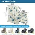 thumbnail image 3 of Renewold Sea Turtle Cover for Recliner with Foot Rest Washable Starfish Coral Beige Couch Cover Reclining 4 Pieces Anti-Slip Lazy Boy Recliner Chair Protector for Pets, Cats, Kids, 3 of 8
