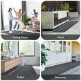 thumbnail image 3 of IAJXWI 3' x 16.4' Commercial Runner Rug, Carpet Runner Floor Mat, Double Stripes Hallway Runner Rug for Hotel Hallway Staircase Entrance, Grey, 3 of 9