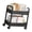 Black, variant on Easy to Move Portable Cart for Keeping Office Supplies Neatly Arranged