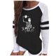 thumbnail image 1 of Camisas Para Mujer Camisas Erógenas Cuello Redondo Tops de Manga Larga Blusa Regular Estampada Odeerbi ODB128665, 1 of 6