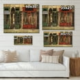 thumbnail image 4 of Designart 'Red Facade of Charming Shop In Paris Street II' French Country Print on Natural Pine Wood, 4 of 5