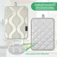 thumbnail image 6 of Yayeee Pot Holders Kitchen Heat Resistant with Pocket 7"x9.8" Cotton Oven Cooking Hot Pads, Light Gray Pattern, 6 of 7
